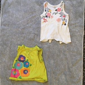 Carter’s Girl’s sleeveless tops; Size 2T